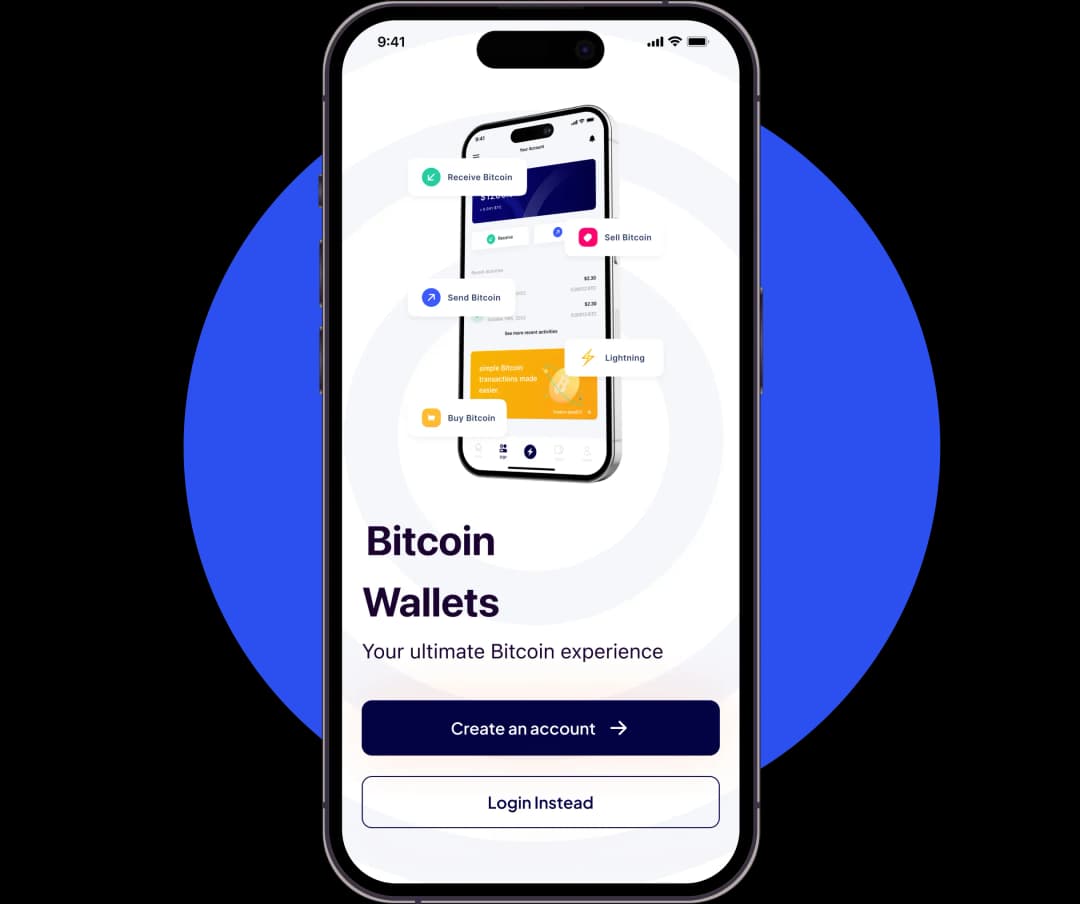 Mobile phone showing Satoshi conversion